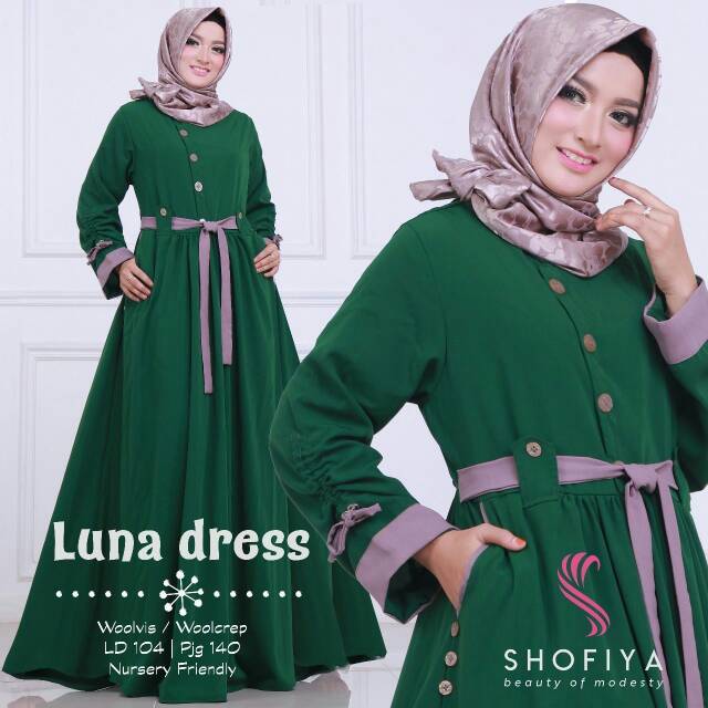 Dress Polos Muslimah Syari LUNA Dress