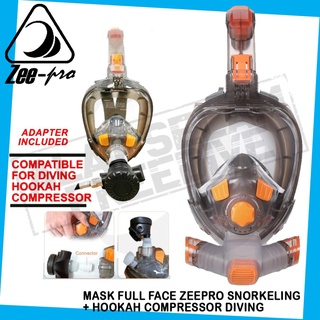 Mask Snorkeling Fullface Zeepro Scuba Diving Masker Selam Full Face Regulator Dakor Nelayan Hookah Dive No Thenice DS01