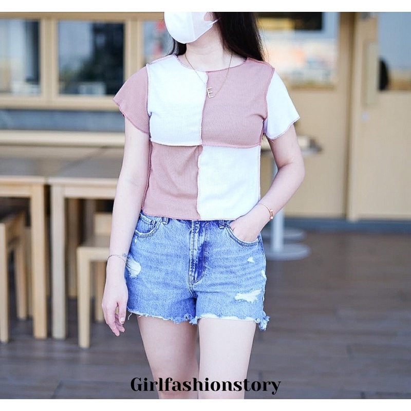 GFS LT SEAM FRONT CROP COMBINE TOP