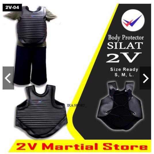 (ZYD) body protector silat tebal pelindung badan dada tarung 2V kualitas jawara dewasa remaja