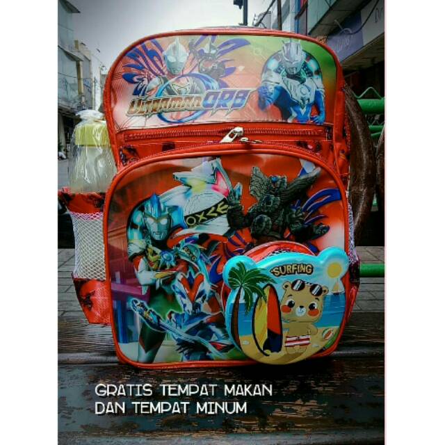 Tas ransel karakter ultramen gaya