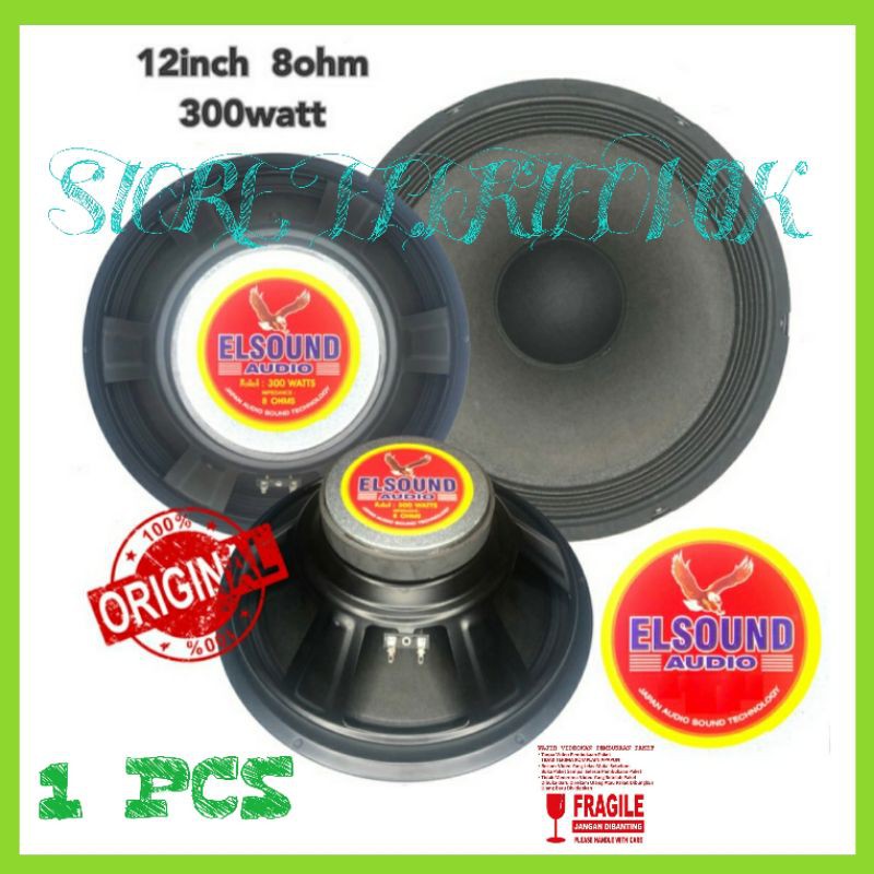 PROMO SPEAKER ELSOUND 12 INCH FULL RANGE COIL BIASA ORIGINAL