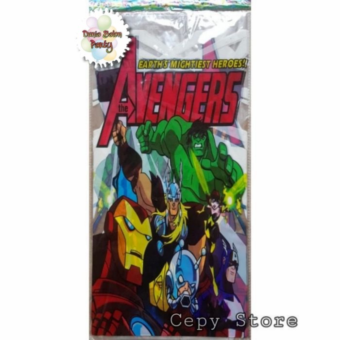 Plastik Snack Ulang Tahun / Plastik Kado / Plastik Souvenir Avengers