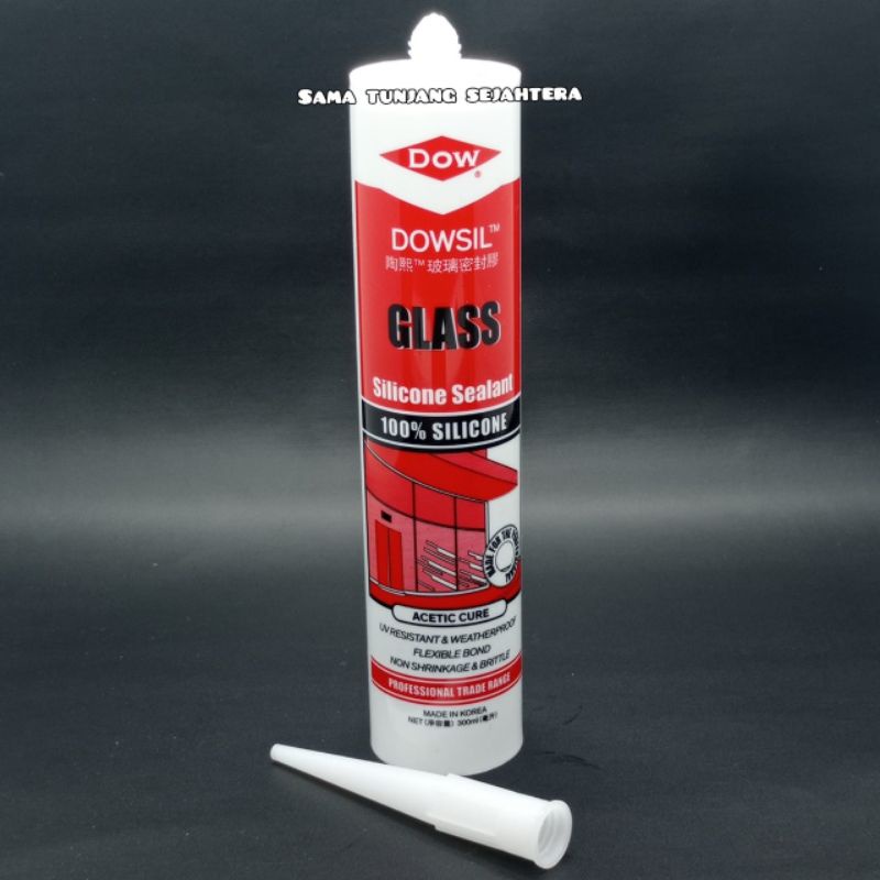 DOWSIL DOW CORNING ASAM SILICONE SEALANT / LEM KACA DOWSIL GLASS SEALANT