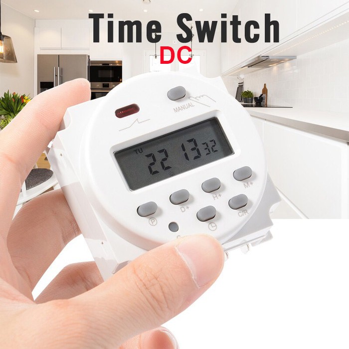 Dc 12v Digital Timer Programmable Switch Auto On/Off - Versi AutoLock