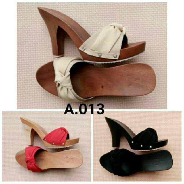 sandal kayu/sandal kayu wanita/sandal kelom