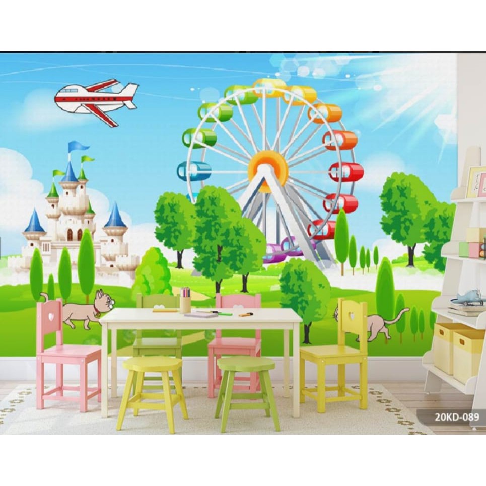 Wallpaper 3D Custom Taman anak anak