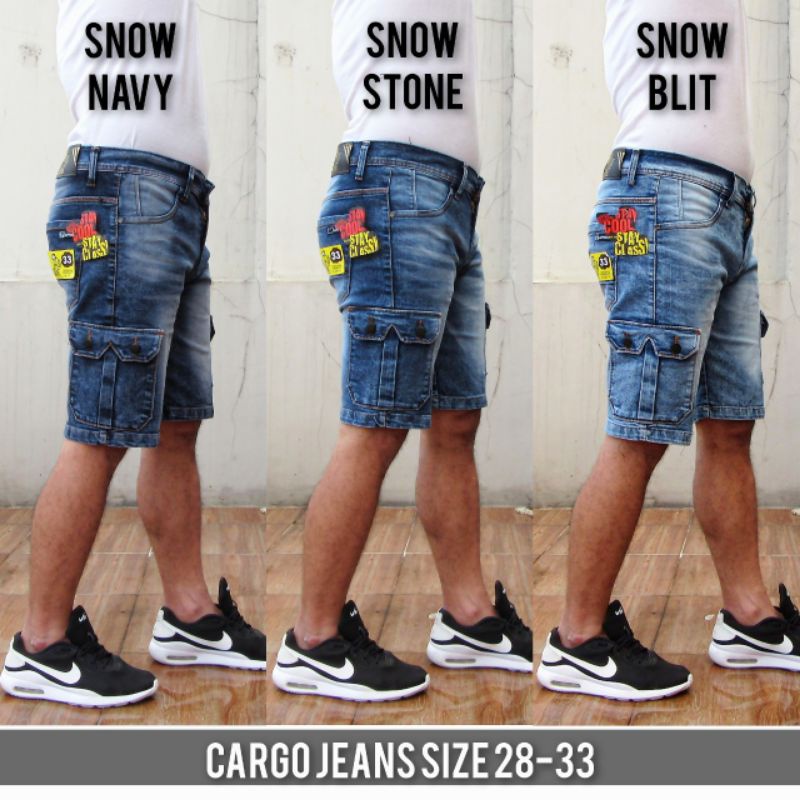 CARGO PENDEK JEANS CARGO JEANS DENIM CELANA PENDEK JEANS DISTRO CELANA CARGO PRIA JEANS PRIA PDL DEN