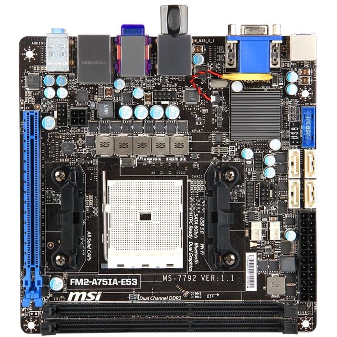 PREORDER MSI FM2-A75IA-E53 Motherboard FM2 Motherboard DDR3 AMD A75 Support AMD 6790K 6800K Cpus PCI