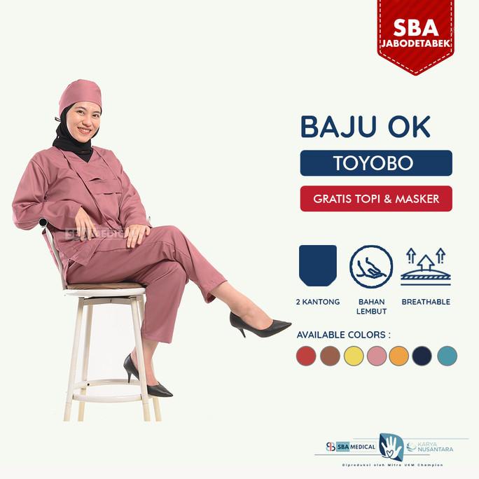Baju OK Toyobo / Baju Medis Lengan Panjang / Bahan Toyobo