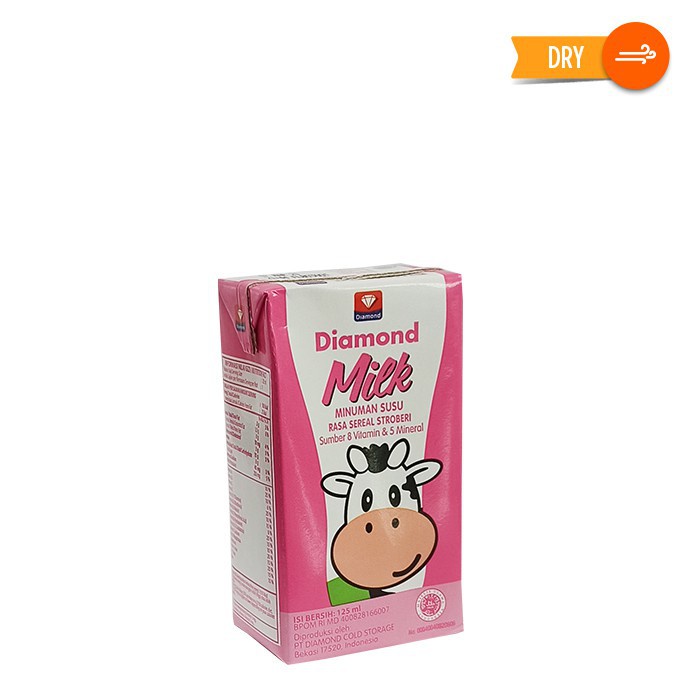 Diamond Milk Uht Strawberry Cereal 125ml