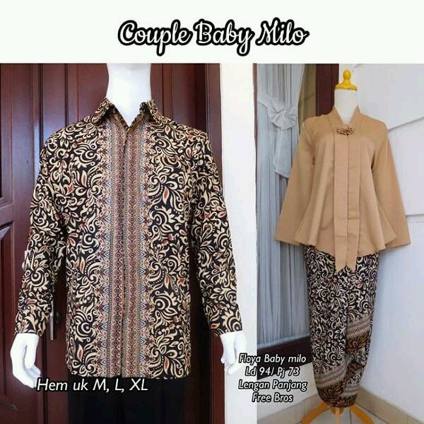 Kebaya Setelan Couple Kutu Baru Floy (Baby Milo)
