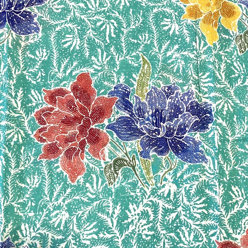 SLPK02H04 - Sarung Encim / Batik Encim Paris Cap Kombinasi Tulis Pekalongan