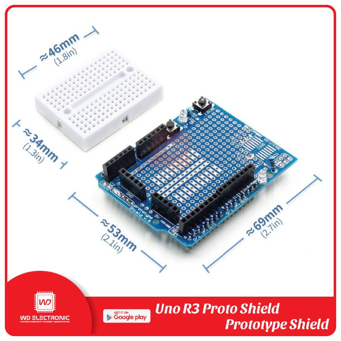 ARDUINO UNO R3 PROTOSHIELD COMPATIBLE FOR UNO R3