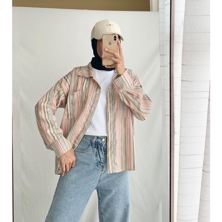 ALMON STRIPE SHIRT C3
