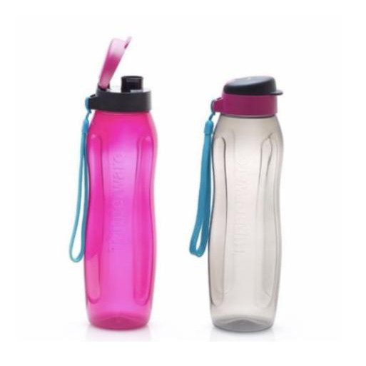Promo Botol Minum Tupperware 1 Liter Eco Bottle 1L - Pink Murah