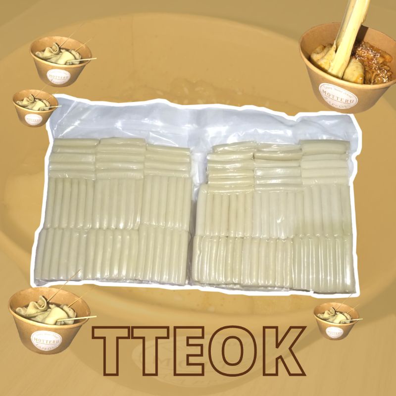 

TTEOK (RICE CAKE) 1KG | TOPPOKI | MOTTERU