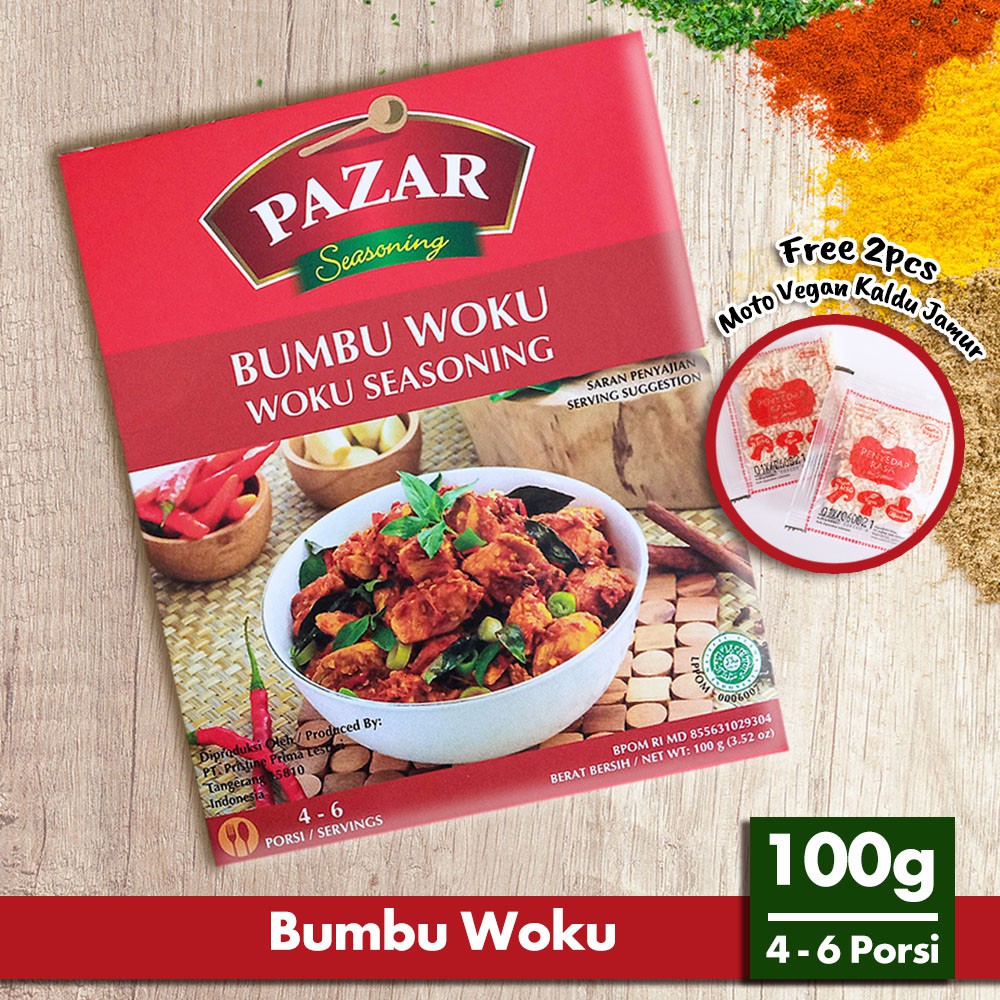 

PAZAR BUMBU WOKU - Bumbu Masak Instan Box 100g