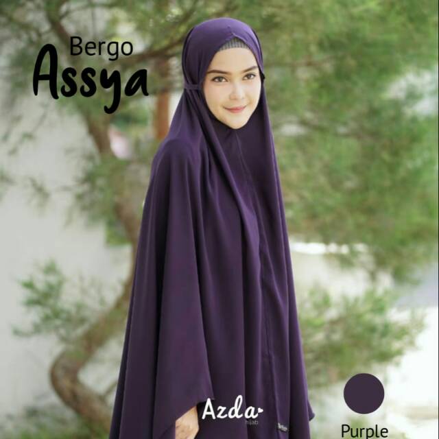 Aisyah Assya Bergo Tali Jumbo by Azda / Bergo Jumbo Syari