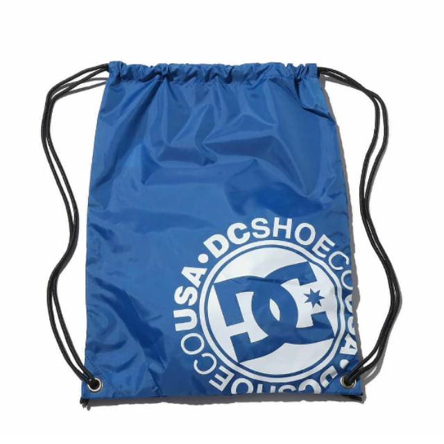 Gymbag DC Gymsack DC SHOES Blue White Tas DC Tas Serut DC ORIGINALS *TERMURAH SE-SHOPEE*