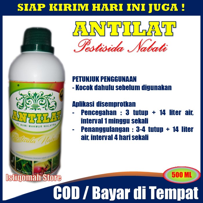 ANTILAT 500ml Pestisida Nabati Insektisida Pembasmi Tungro - Obat Semprot Hama Tungro - Pestisida Untuk Tungro - Insektisida Untuk Penyakit Tungro Pada Padi - Pestisida Tungro - Pestisida Untuk Penyakit Tungro pada Tanaman Padi PALING AMPUH TERLARIS