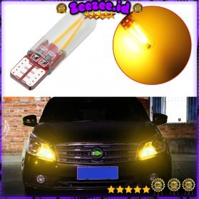 lampu mobil LED SMD T10 194 168 COB 12V - Yellow