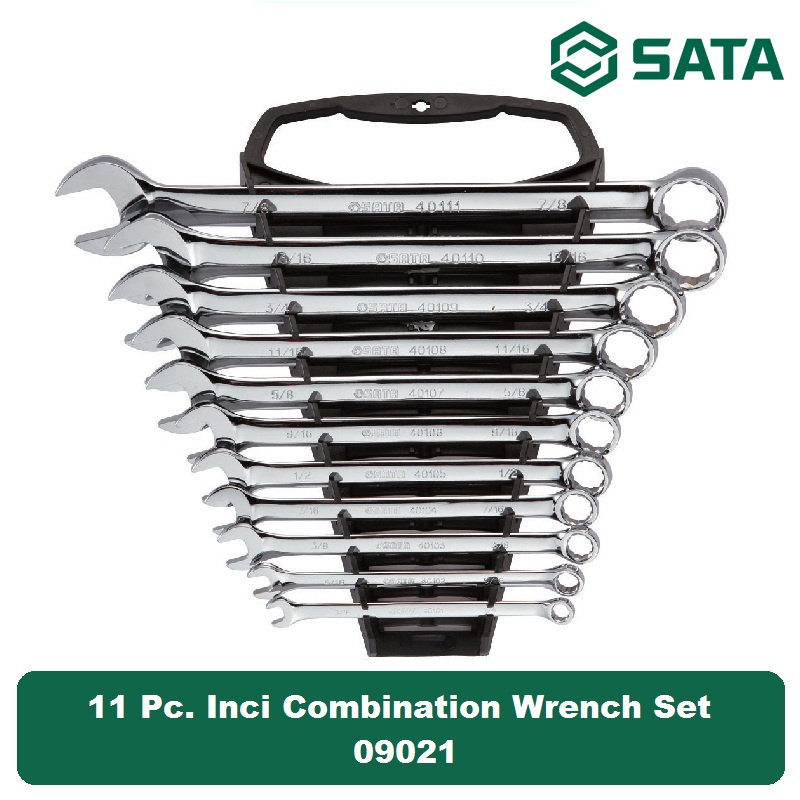 SATA Tools 11Pcs Kunci Ring Pas Inci Set