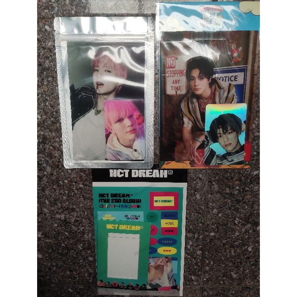 4x6 Jeno Glitch Mode, Mini Frame Jeno Glitch Mode, Holo Standee Jeno Hot Sauce Sealed NCT Dream (Waj