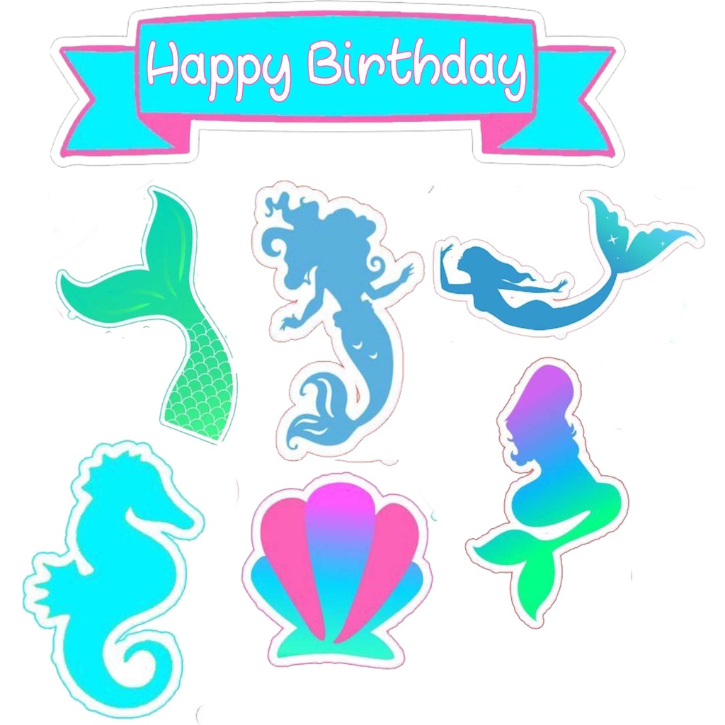 

TOPPER CAKE ULANG TAHUN / HIASAN KUE MERMAID