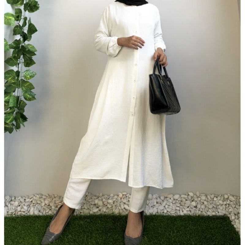 One Set Amanda Monochrome Series Crinkle Thailand Import Okeda Shop