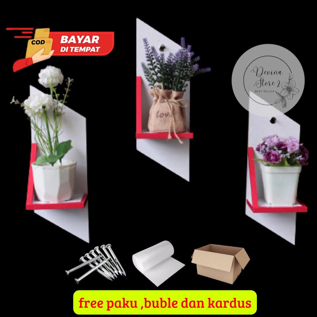RAK HIASAN DINDING MERAH||rak hiasan dinding gantung||RAK HIASAN DINDING MINIMALIS||rak hiasan dindi