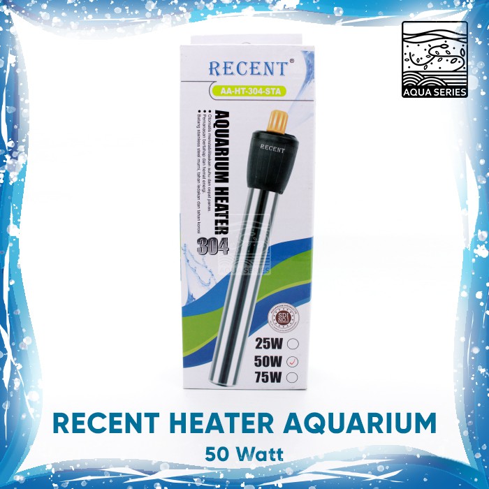 HEATER AQUARIUM 50 WATT HITER AQUARIUM WATER HEATER STAINLESS RECENT