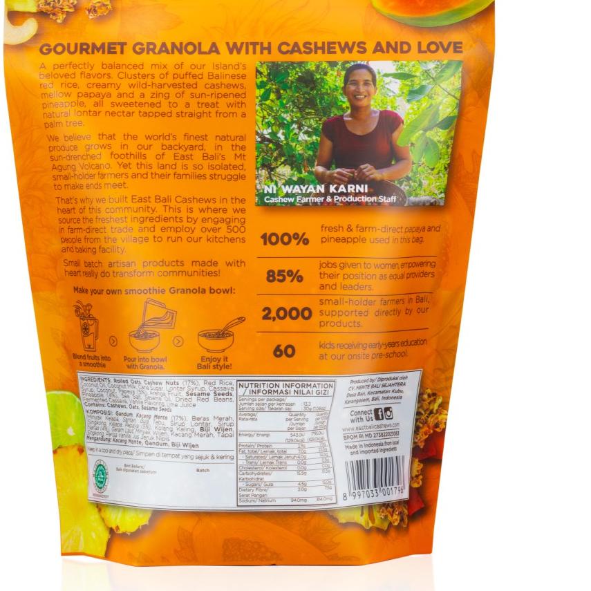 

Flash Sale|SQ12|Granola Tropical Fruits 400g - Granola dengan Nanas dan Pepaya