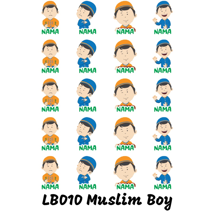 

Sticker Nama Cutting Label Waterproof Tahan Air Little Boy 10 (LB010)