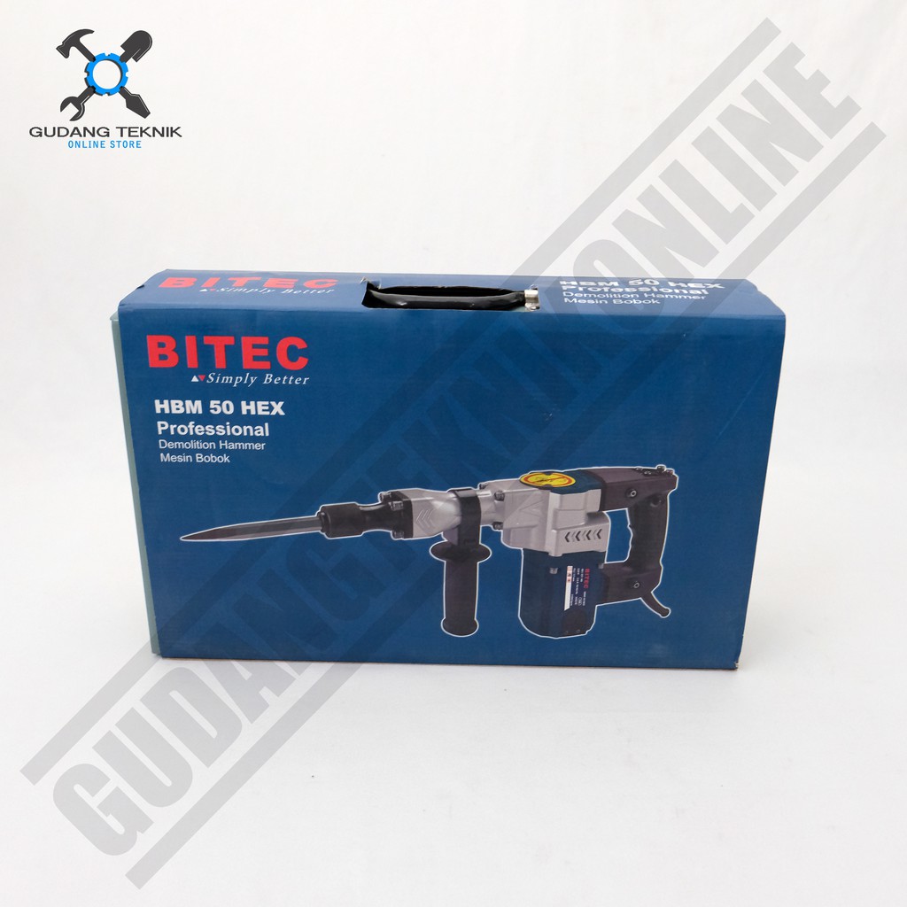 Mesin Bobok Tembok Beton Bitec HBM 50 HEX - Demolition Hammer Bitec HBM50HEX