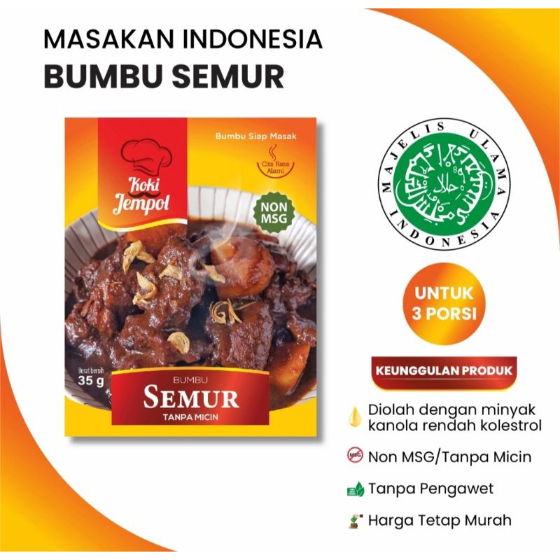 

bumbu semur no msg 35gr