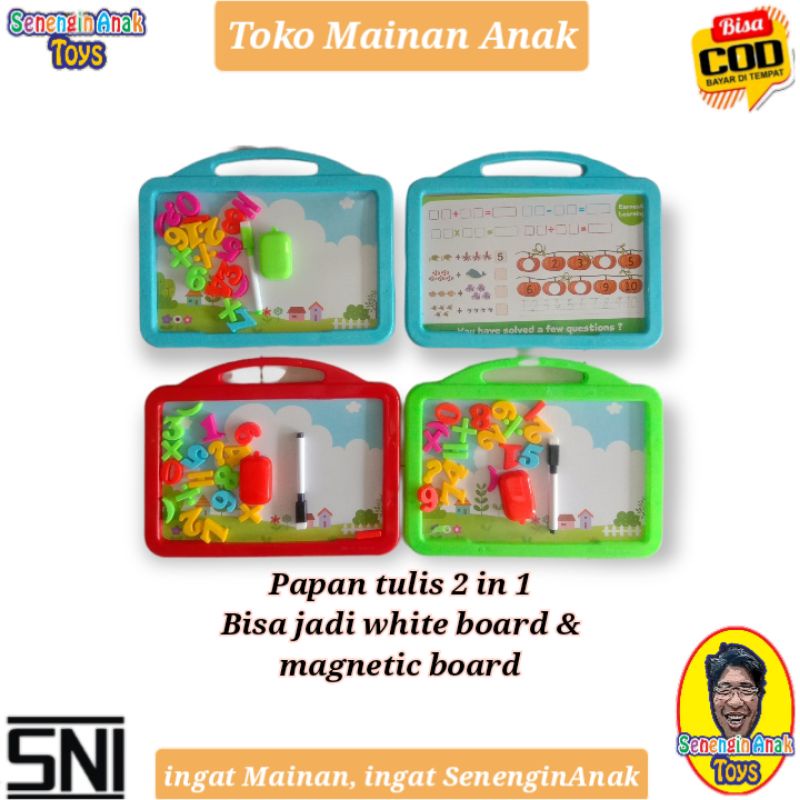 

Papan Belajar Murah Papan tulis White Board || Magnetic Board - SenenginAnak