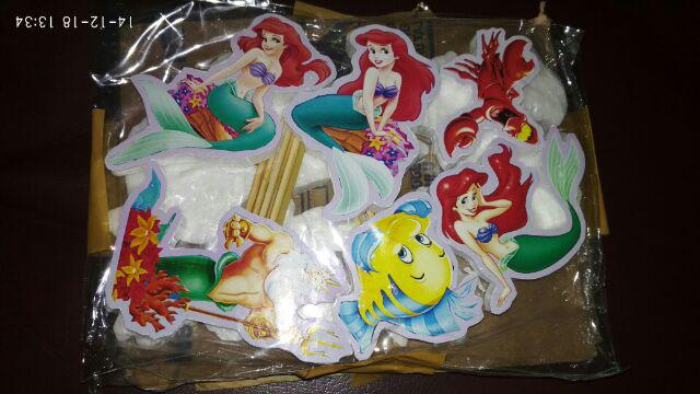Cupcake Topper Ariel Mermaid