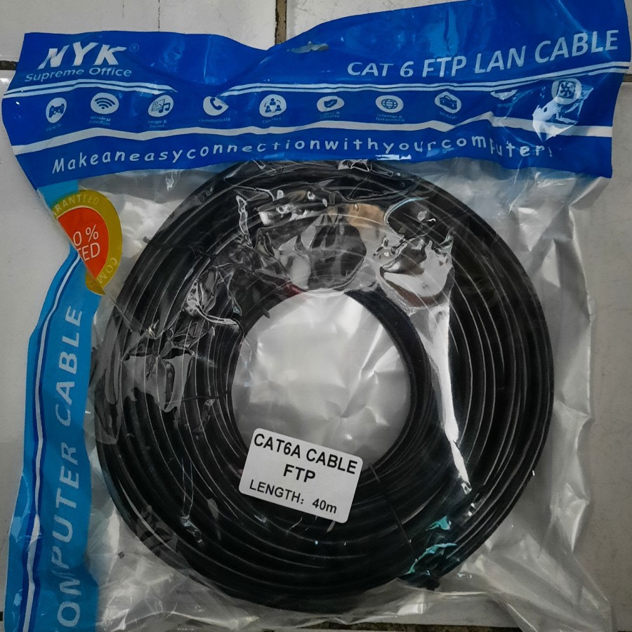 NYK Kabel LAN 40Meter CAT6A FTP Outdoor