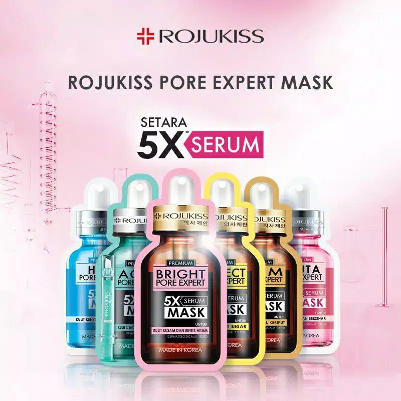 ☃️Cutezz_Ching1☃️Rojukiss 5x Serum Mask 25ml - Masker Wajah