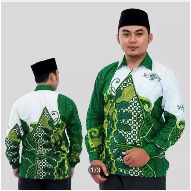 BISA COD | KEMEJA BATIK NU | BAJU BATIK PRIA LENGAN PAMJANG | KEMEJA BATIK ANSOR NU |KEMEJA BATIK NU