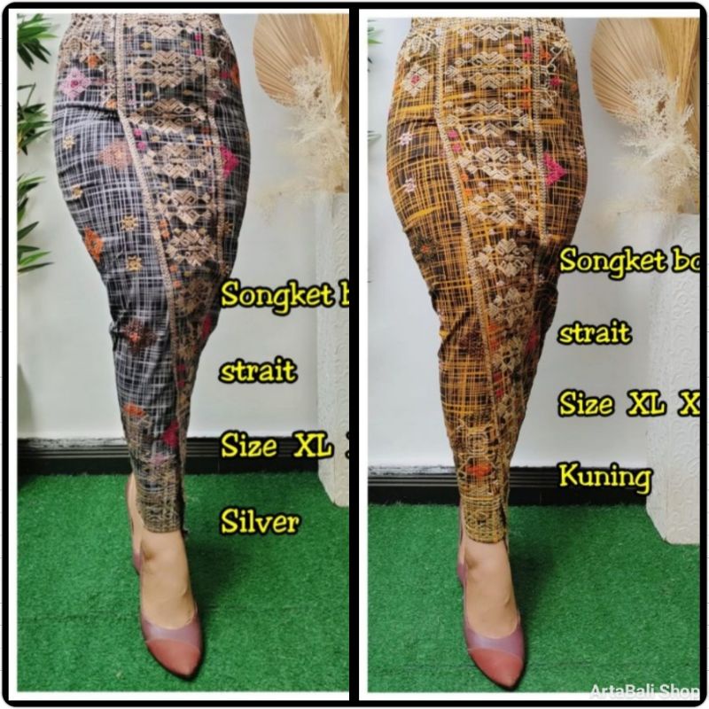 Kamen Jadi Songket bordir tabur strait