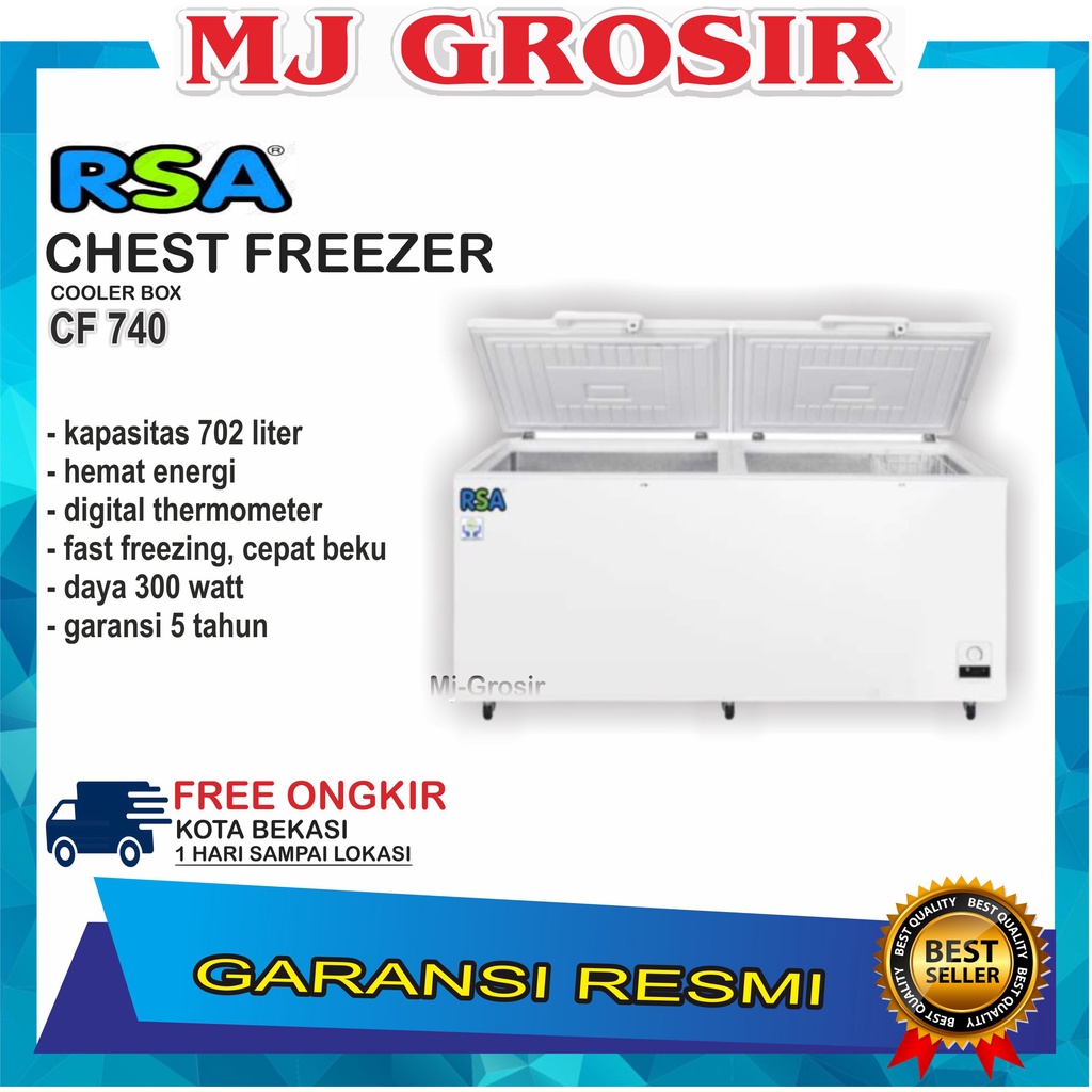 RSA CF 750 H / CF 740 CHEST FREEZER BOX 688L LEMARI PEMBEKU BY GEA NEW