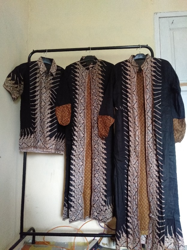 Couple Batik Asmara Linggar 7 Batik Couple Pekalongan Motif Modang Coklat Katun Premium Ori Bcp