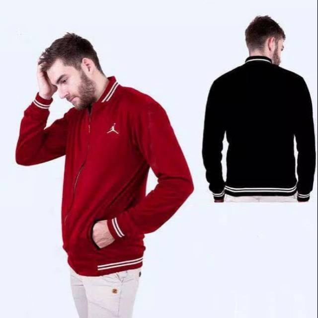 JAKET BASEBALL JORDAN VARSITY MAROON