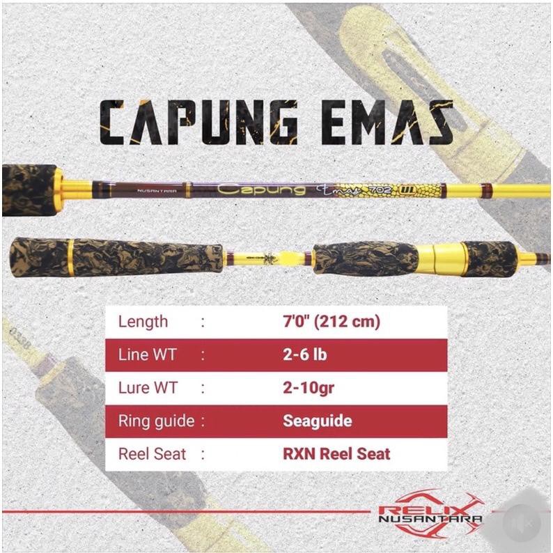 JORAN RELIX NUSANTARA CAPUNG EMAS 702 (2-6LB) 212CM LIMITED EDITION PANCING MANCING MANIA