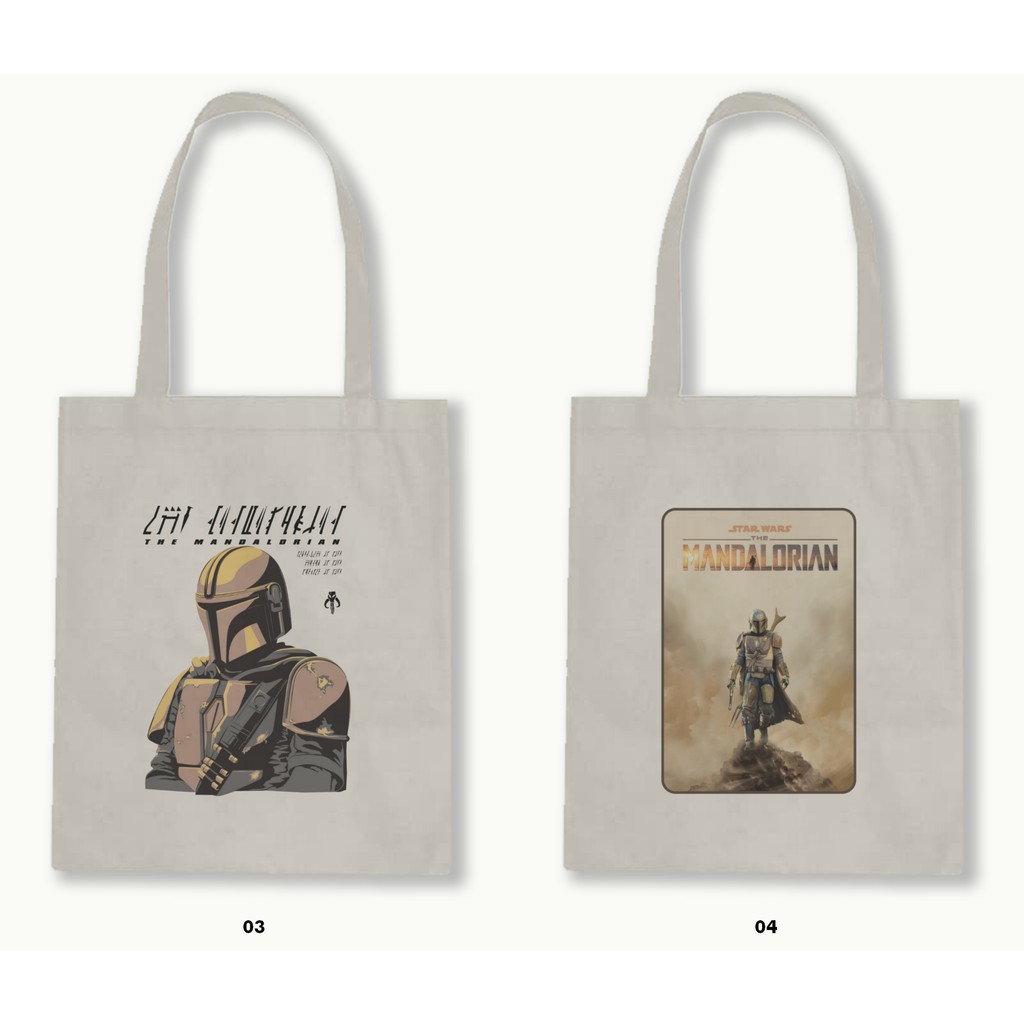 TOTE BAG BLACU 30X40 - THE MANDALORIAN