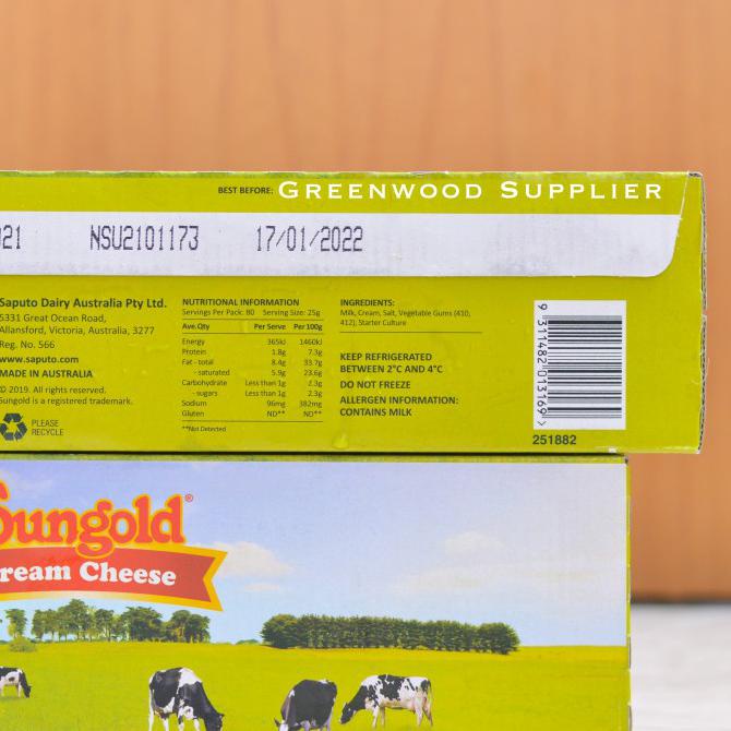 

Sungold Cream Cheese / Krim Keju Sungold (2KG)