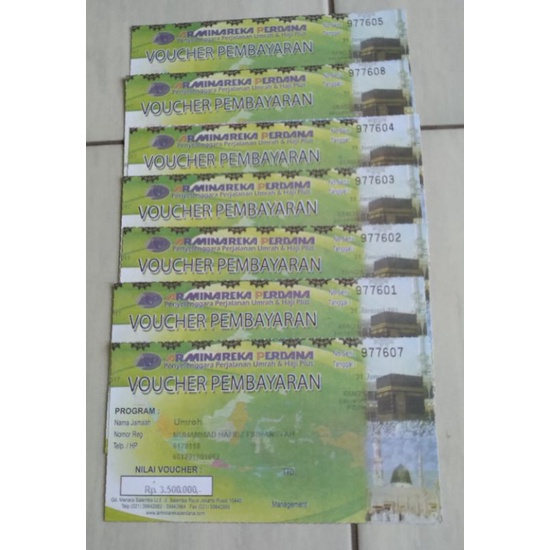 HOT SALE .... Voucher Umroh Arminareka Perdana. DIJAMIN ORI. FREE TAS CANTIK