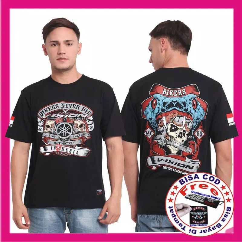 BISA BAYAR DITEMPAT KAOS YAMAHA VIXION KAOS MOTOR VIXION KAOS PRIA/WANITA KAOS VIXION TERBARU